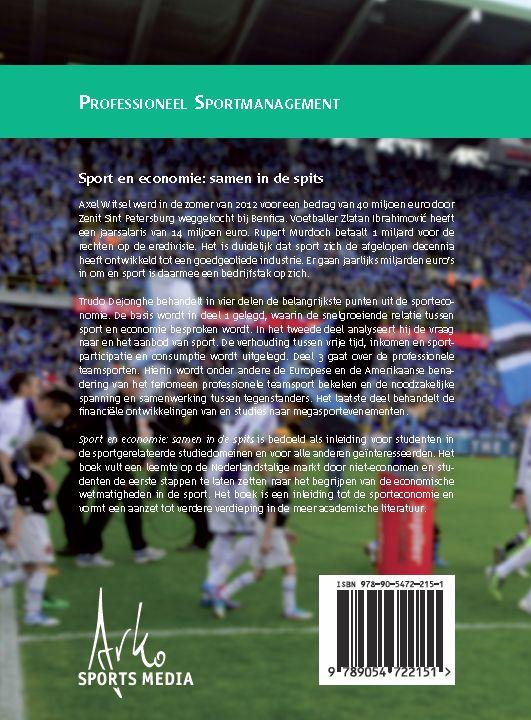 Achterkant van Sport en economie: samen in de spits