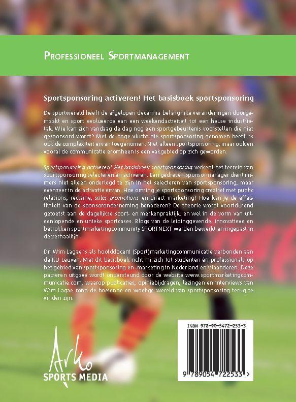 Achterkant van Sportsponsoring activeren!
