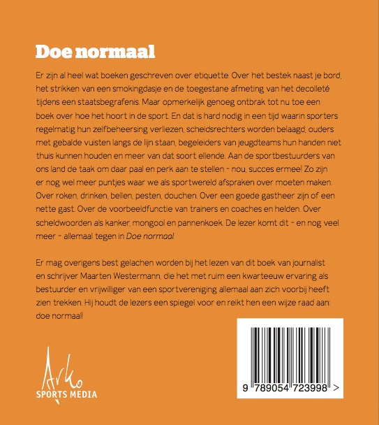 Achterkant van Doe normaal