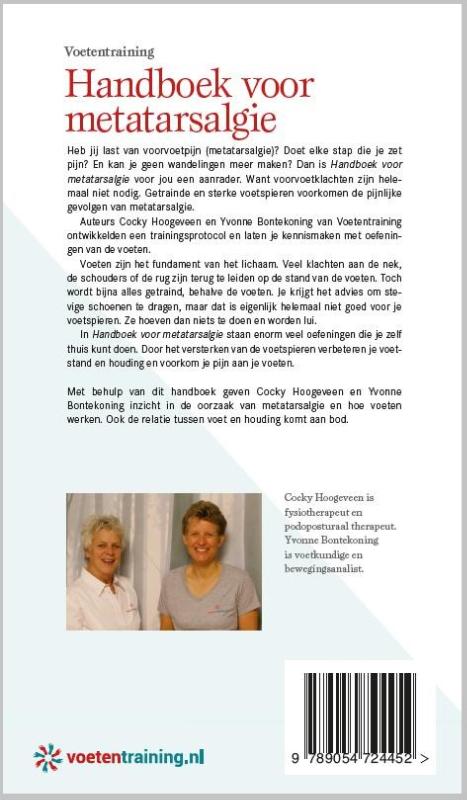 Achterkant van Handboek voor metatarsalgie