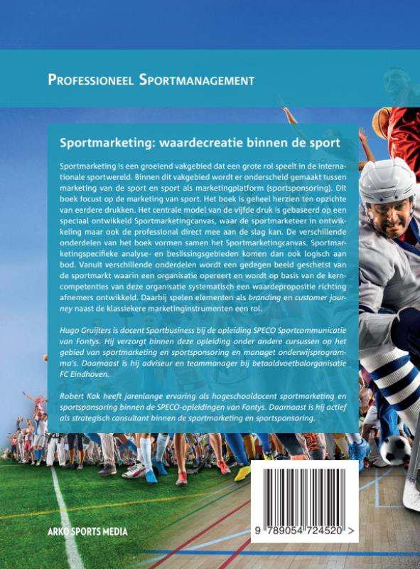 Achterkant van Sportmarketing: waardecreatie binnen de sport