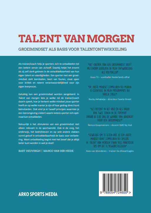 Achterkant van Talent van morgen
