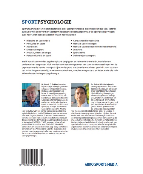 Achterkant van Sportpsychologie