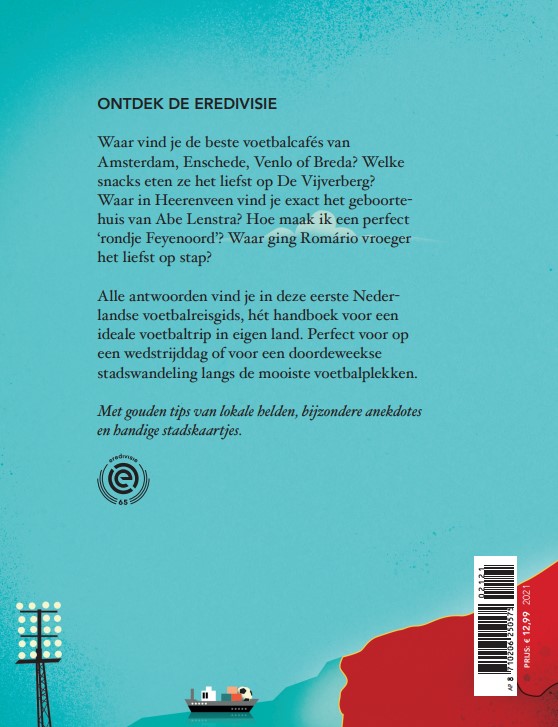 Achterkant van Voetbalreisgids