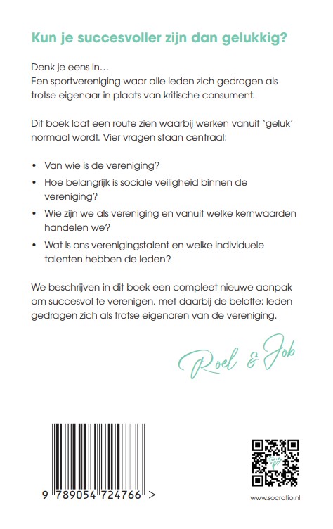 Achterkant van De gelukkige vereniging