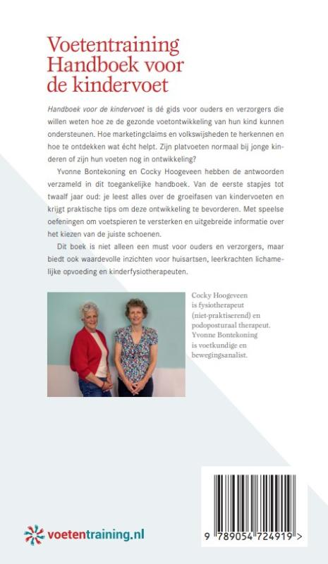 Achterkant van Handboek voor de kindervoet