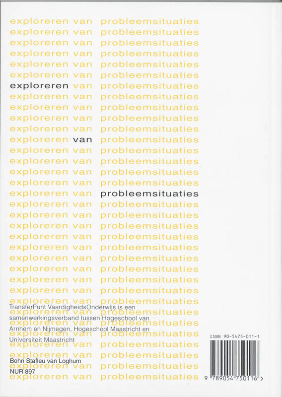 Achterkant van Exploreren van probleemsituaties