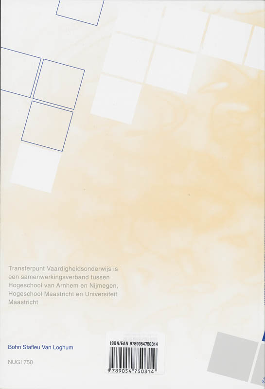Achterkant van Werkcahier