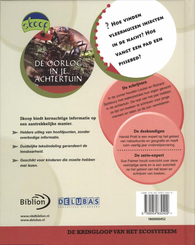 Achterkant van De oorlog in je achtertuin
