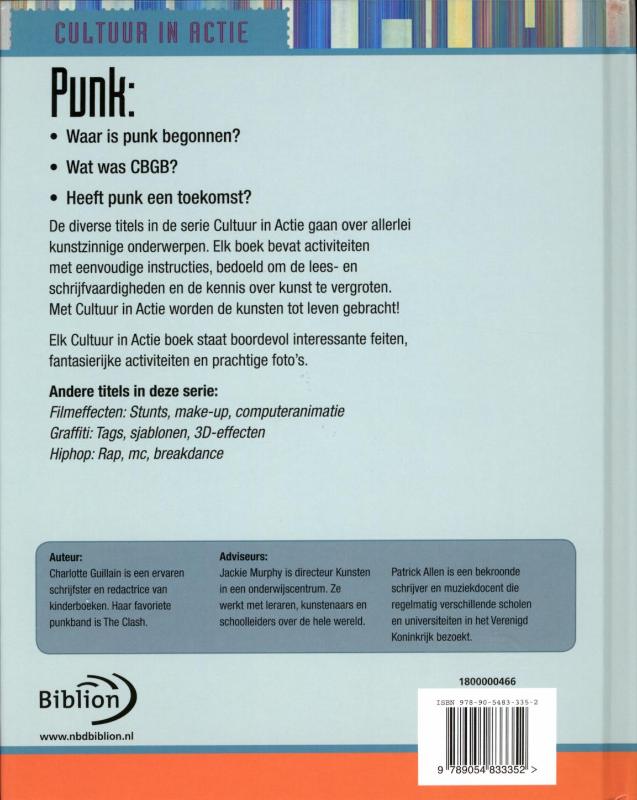 Achterkant van Cultuur in actie