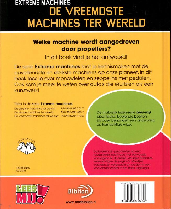 Achterkant van Extreme machines