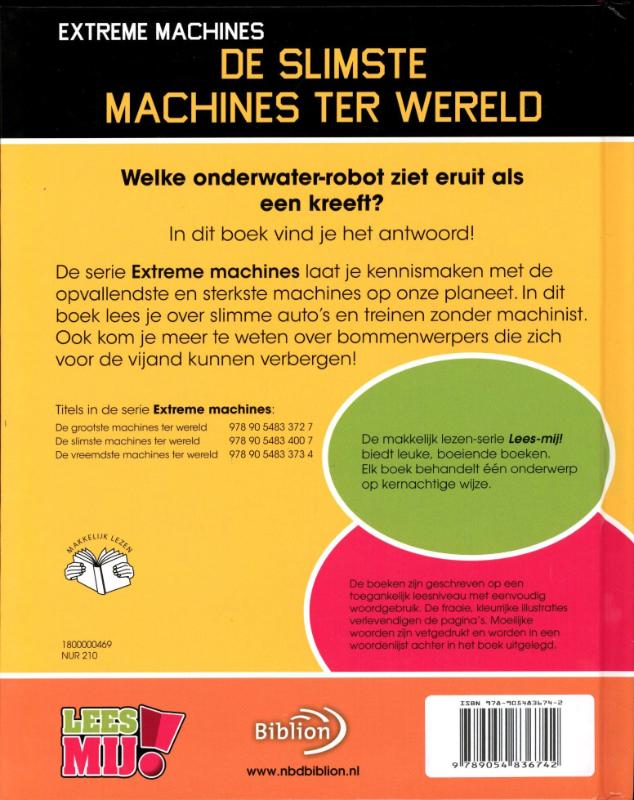 Achterkant van De slimste machines ter wereld