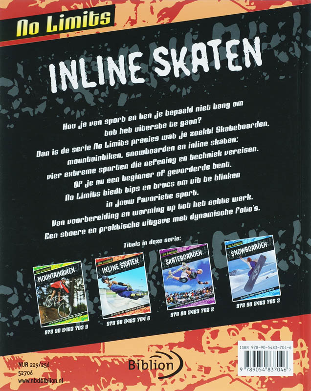 Achterkant van Inline skaten