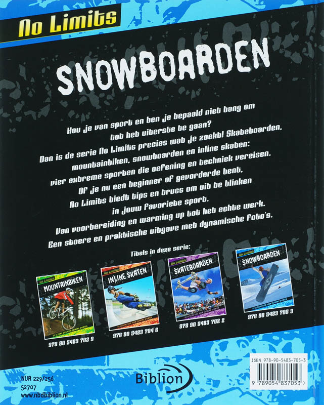 Achterkant van Snowboarden