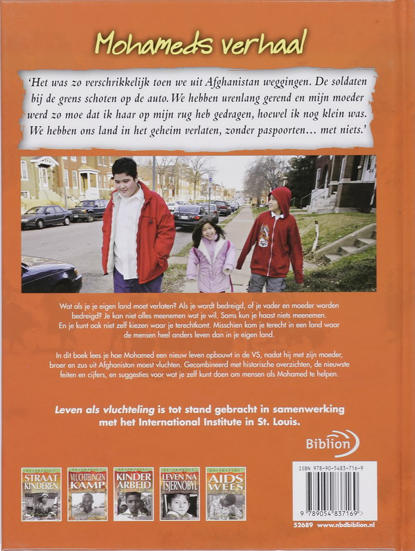 Achterkant van Leven als vluchteling