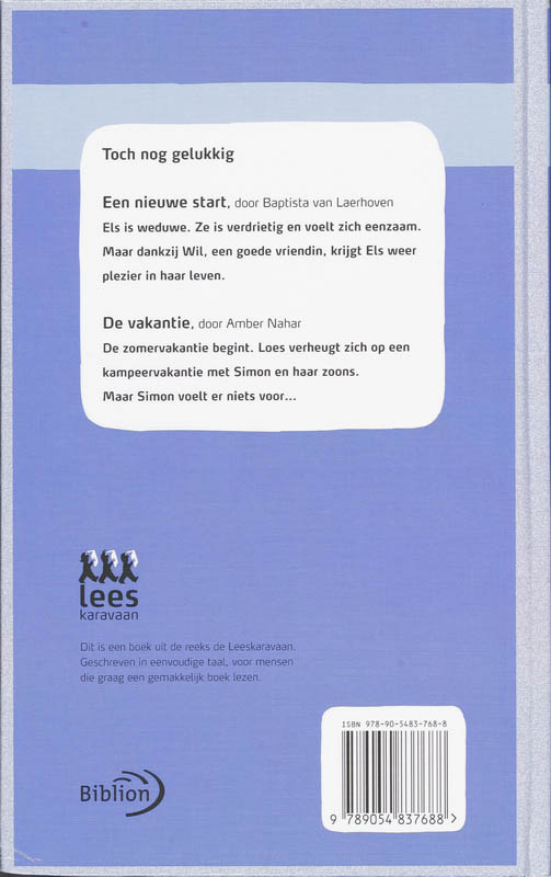 Achterkant van Toch nog gelukkig