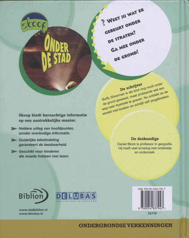 Achterkant van Onder de stad