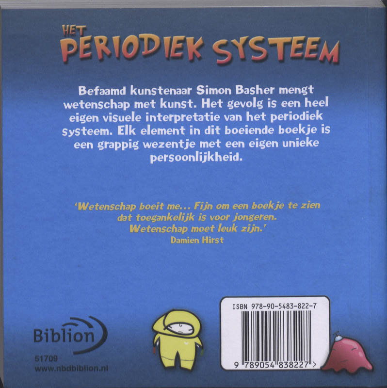 Achterkant van Het periodiek systeem
