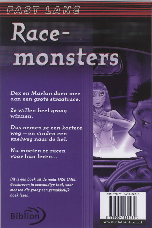 Achterkant van Race-monsters