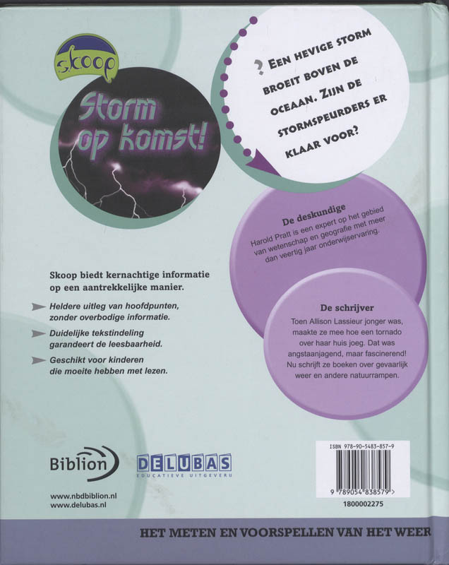 Achterkant van Storm op komst