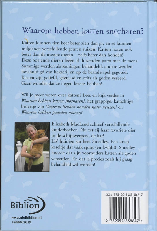 Achterkant van Waarom hebben katten snorharen?