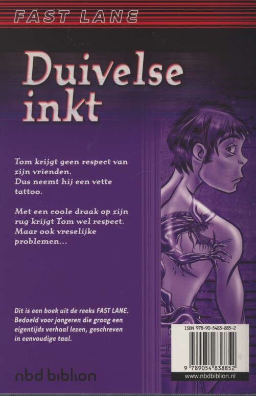 Achterkant van Duivelse inkt