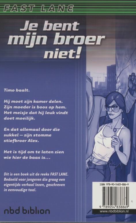 Achterkant van Je bent mijn broer niet!