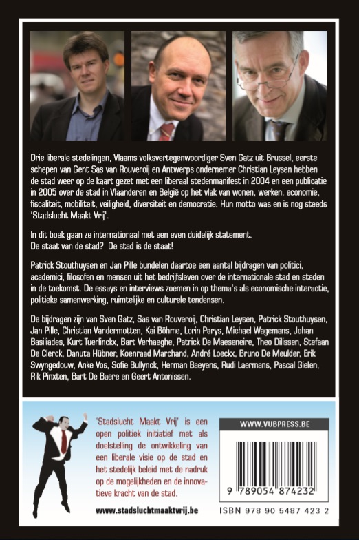Achterkant van The State of the City. The City is the State