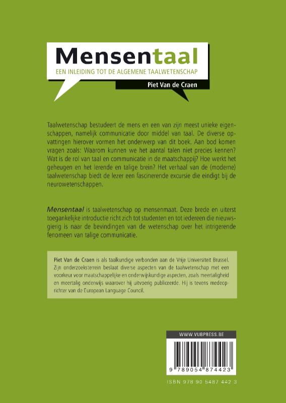 Achterkant van Mensentaal