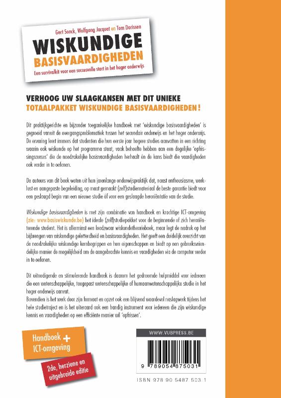 Achterkant van Wiskundige basisvaardigheden