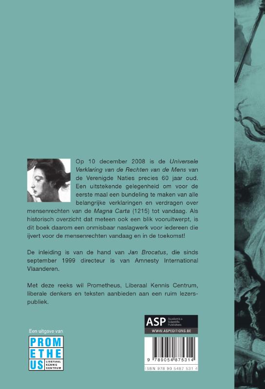 Achterkant van Mensenrechten