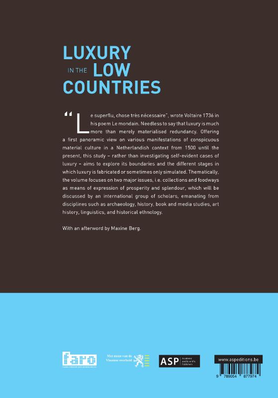 Achterkant van Luxury in the low countries