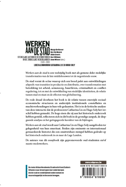 Achterkant van Werken aan de Stad