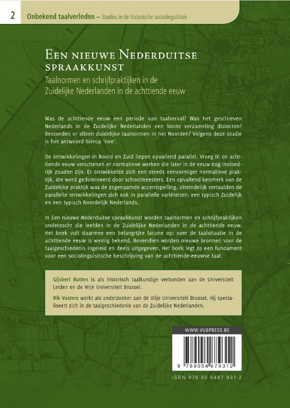 Achterkant van Een nieuwe Nederduitse spraakkunst