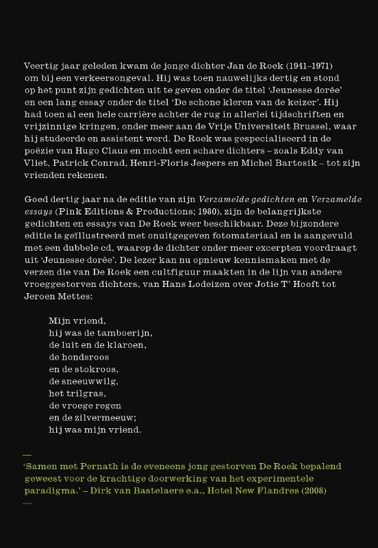 Achterkant van Ik ben de overlevende