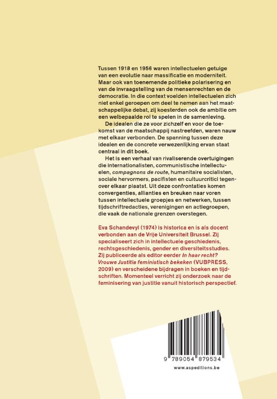 Achterkant van Tussen revolutie en conformisme