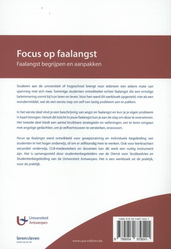 Achterkant van Kijk op faalangst