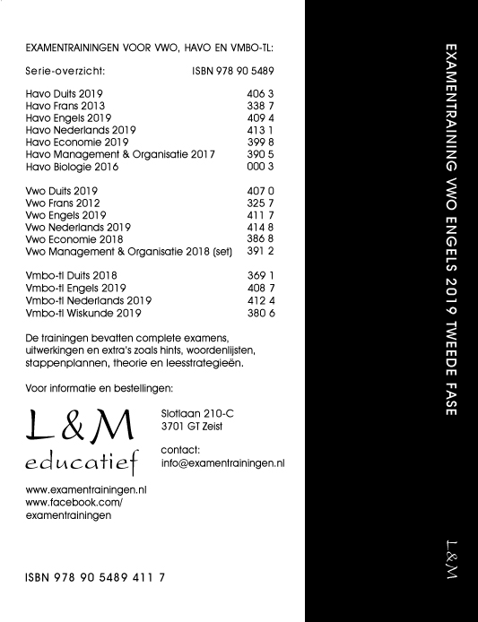Achterkant van 2019