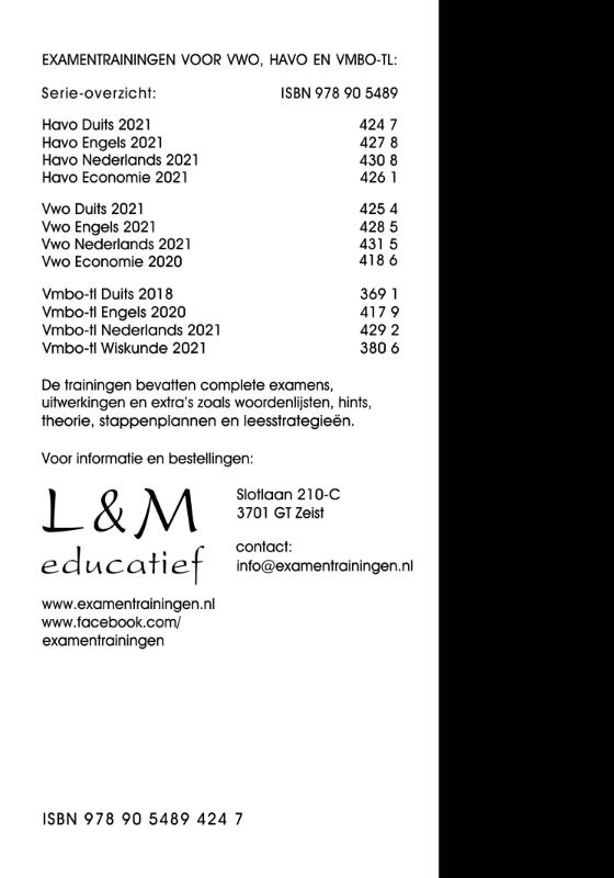 Achterkant van 2021
