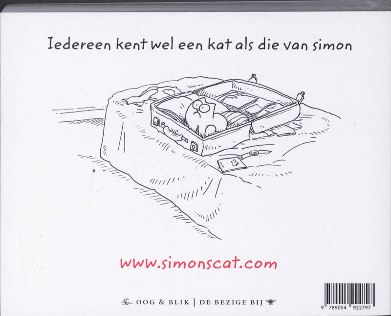 Achterkant van Simon's cat