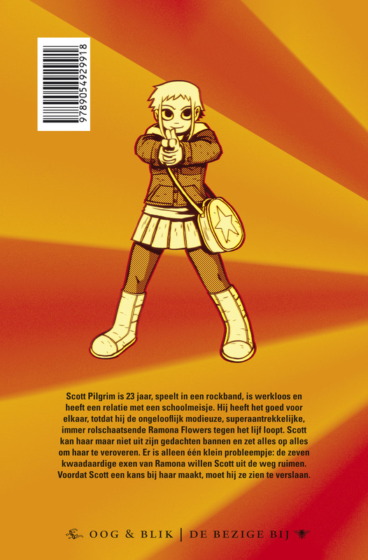 Achterkant van Scott Pilgrim's geweldige leventje