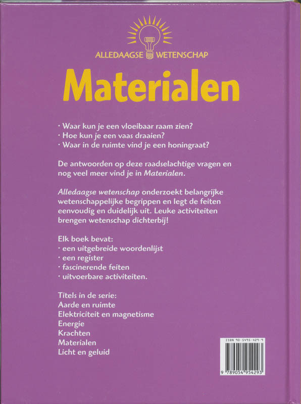 Achterkant van Materialen