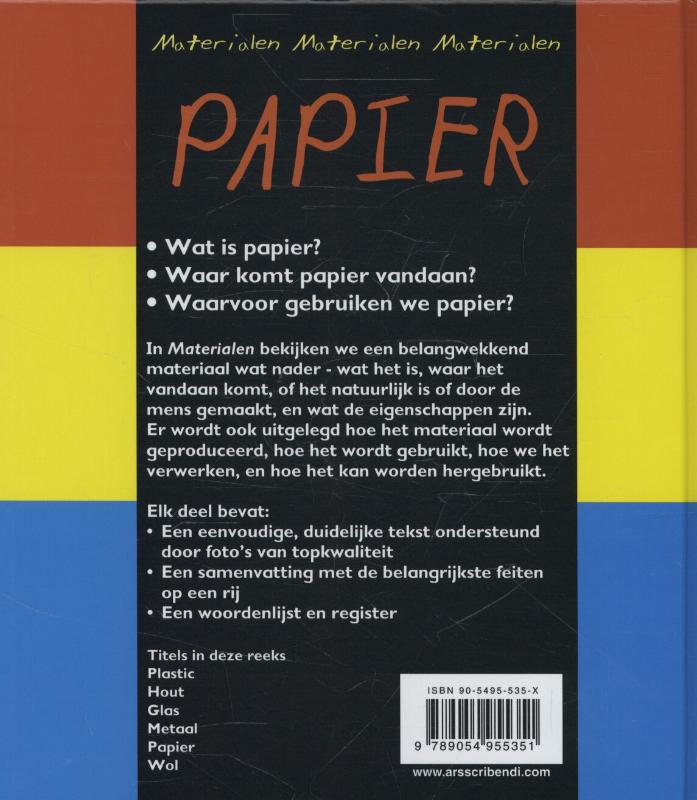 Achterkant van Papier