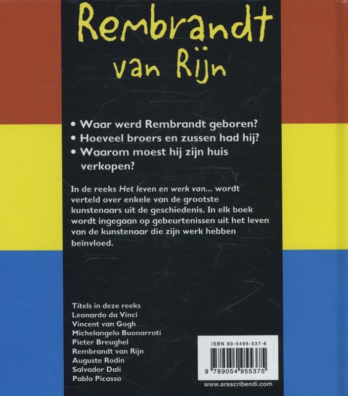 Achterkant van Rembrandt van Rijn