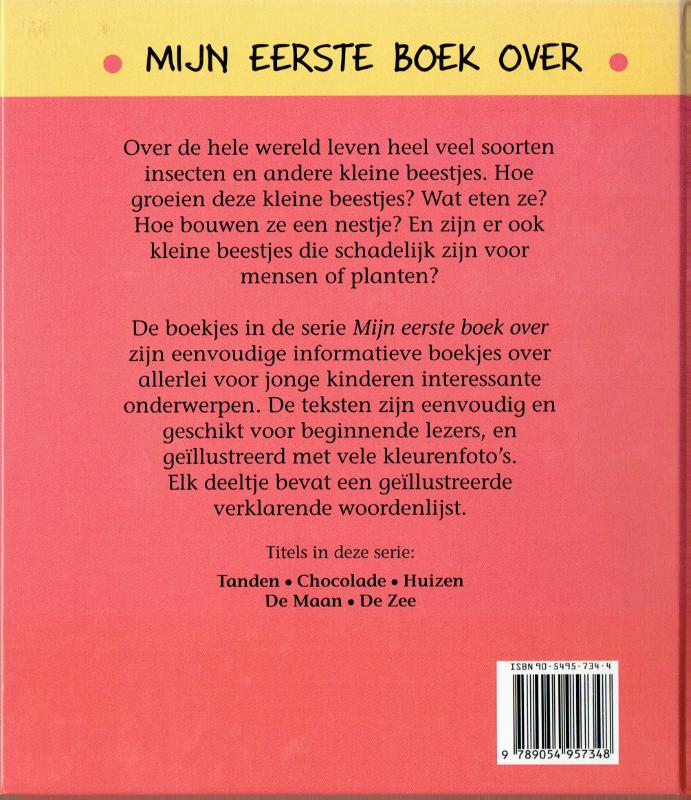Achterkant van Mijn eerste boek over kleine beestjes
