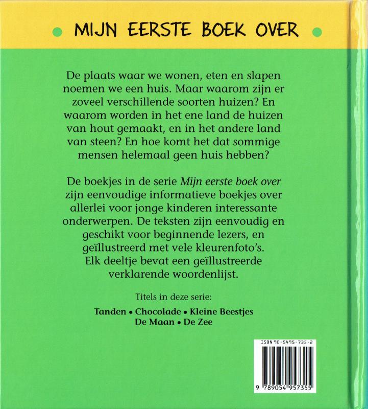 Achterkant van Mijn eerste boek over huizen