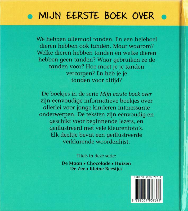 Achterkant van Mijn eerste boek over tanden