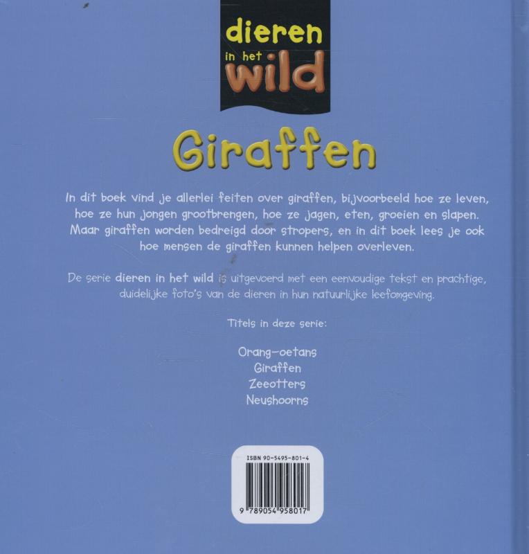 Achterkant van Giraffen