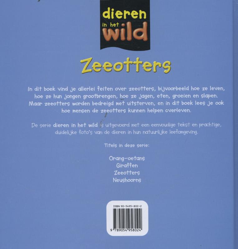 Achterkant van Zeeotters