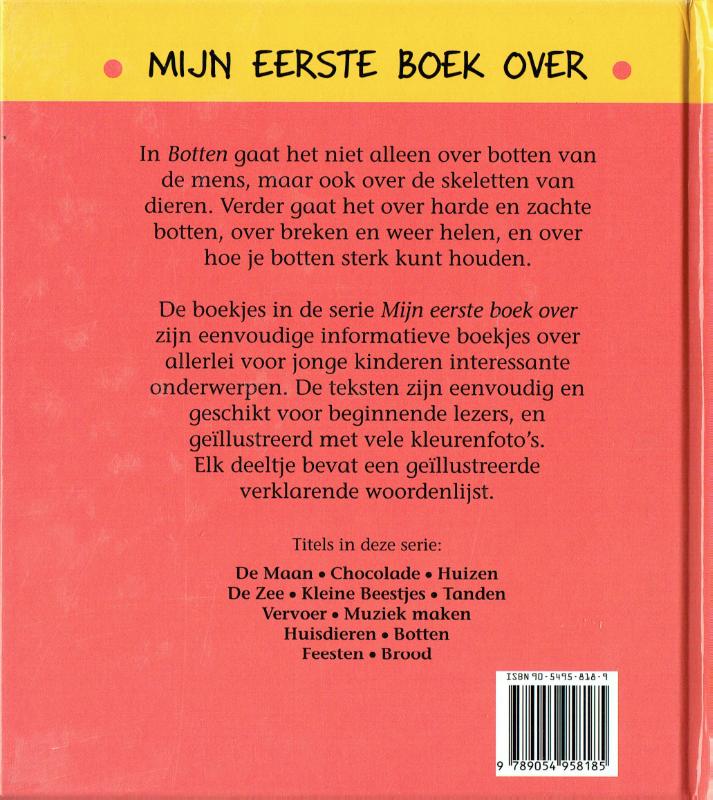 Achterkant van Mijn eerste boek over botten